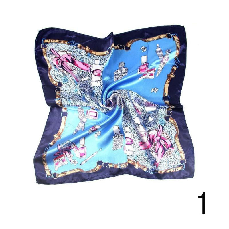 New Fashion Autumn and Winter Small Silk Scarf Female Silk Wild Professional Square Scarf Korean Scarves Female Scarf