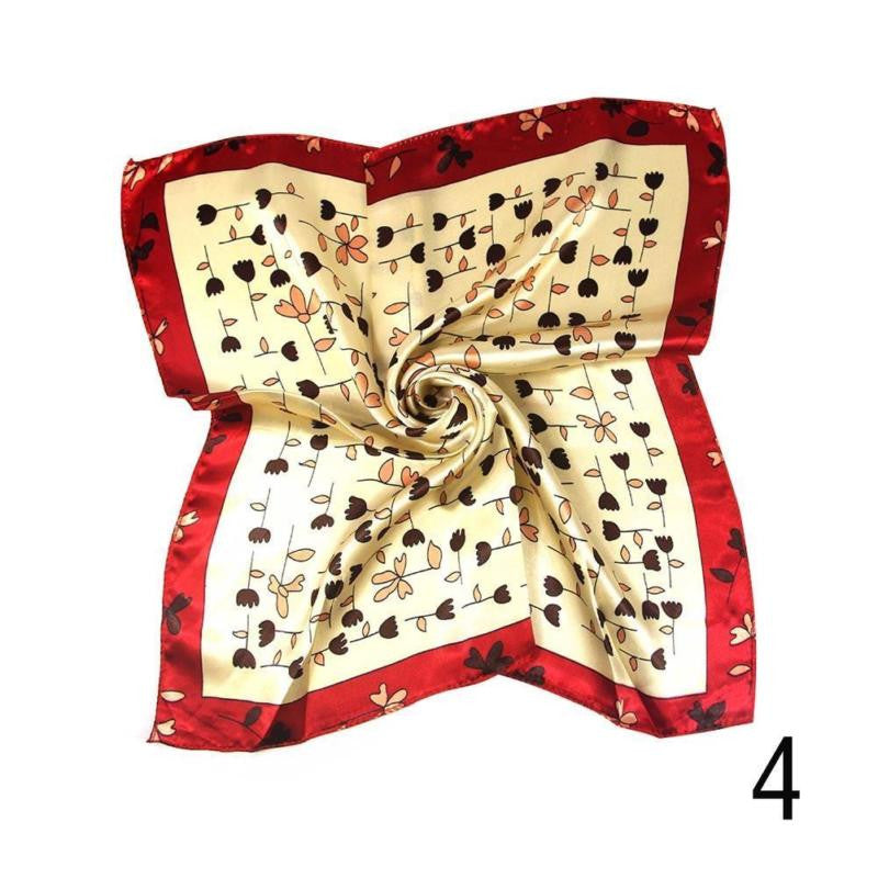 New Fashion Autumn and Winter Small Silk Scarf Female Silk Wild Professional Square Scarf Korean Scarves Female Scarf