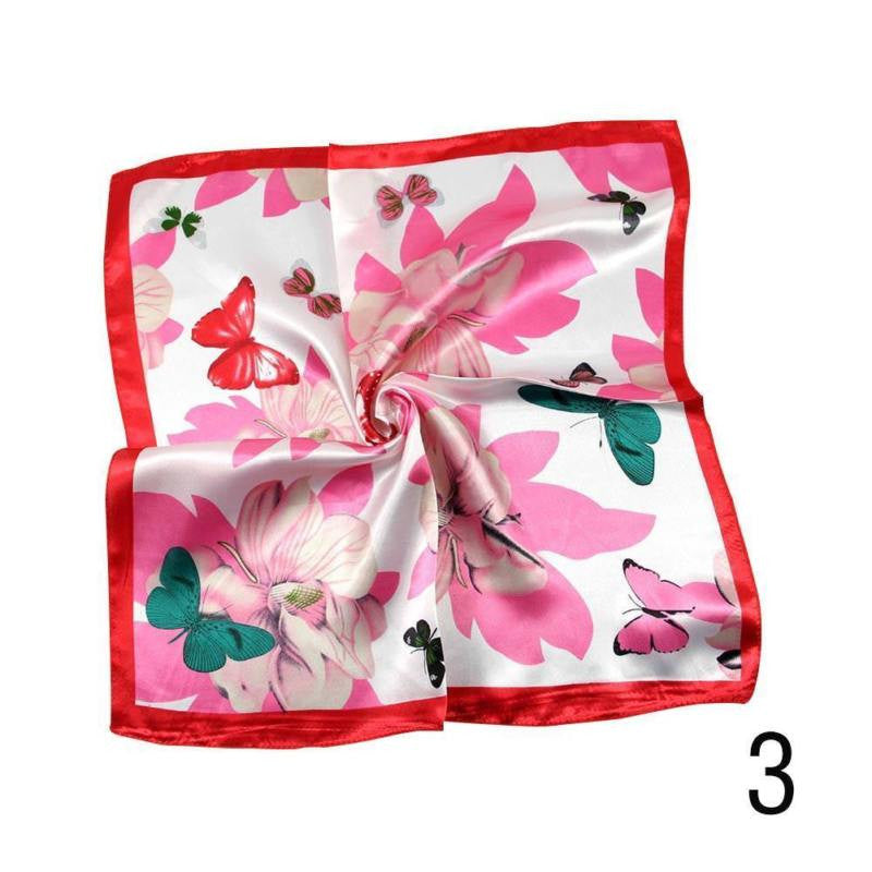 New Fashion Autumn and Winter Small Silk Scarf Female Silk Wild Professional Square Scarf Korean Scarves Female Scarf
