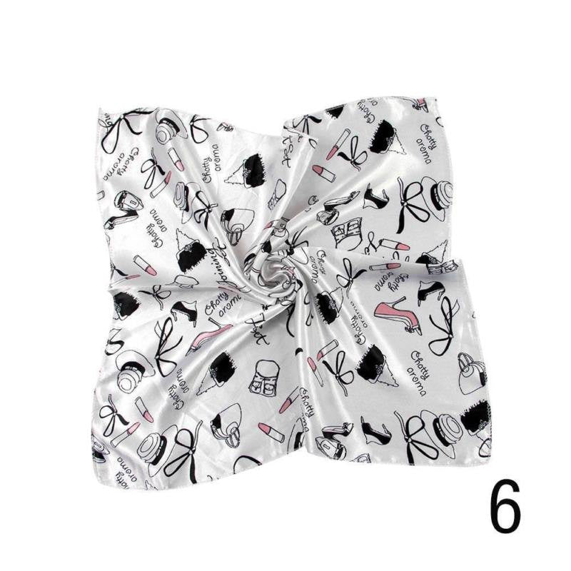 New Fashion Autumn and Winter Small Silk Scarf Female Silk Wild Professional Square Scarf Korean Scarves Female Scarf