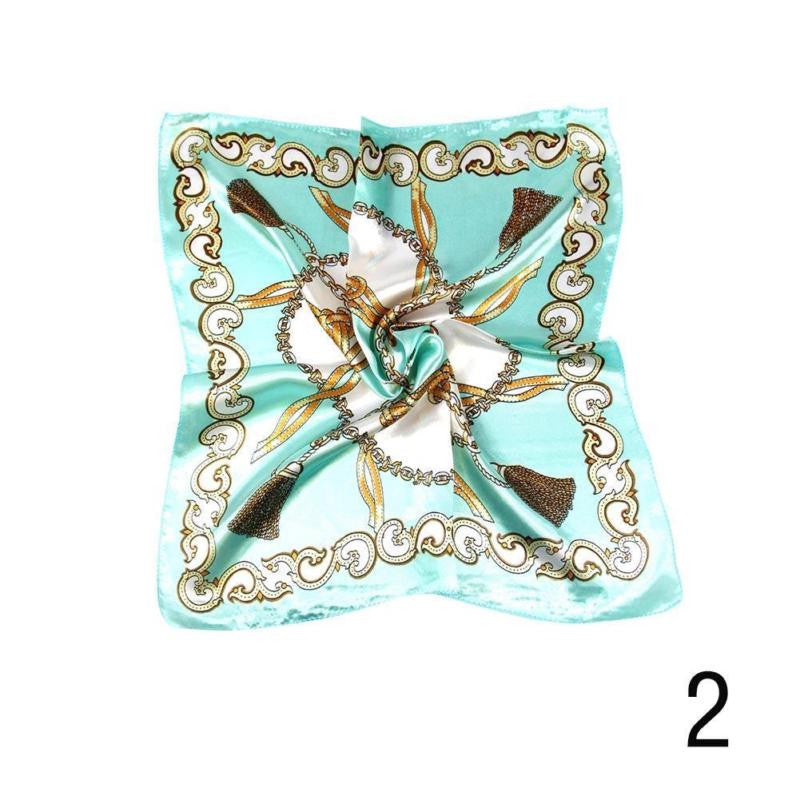 New Fashion Autumn and Winter Small Silk Scarf Female Silk Wild Professional Square Scarf Korean Scarves Female Scarf