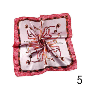 New Fashion Autumn and Winter Small Silk Scarf Female Silk Wild Professional Square Scarf Korean Scarves Female Scarf
