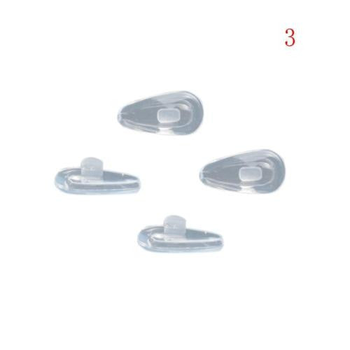 20 Pairs Vision Care Silicone Eyeglass Sunglass Glasses Nose Pads On Nose Pad Massage Health Care