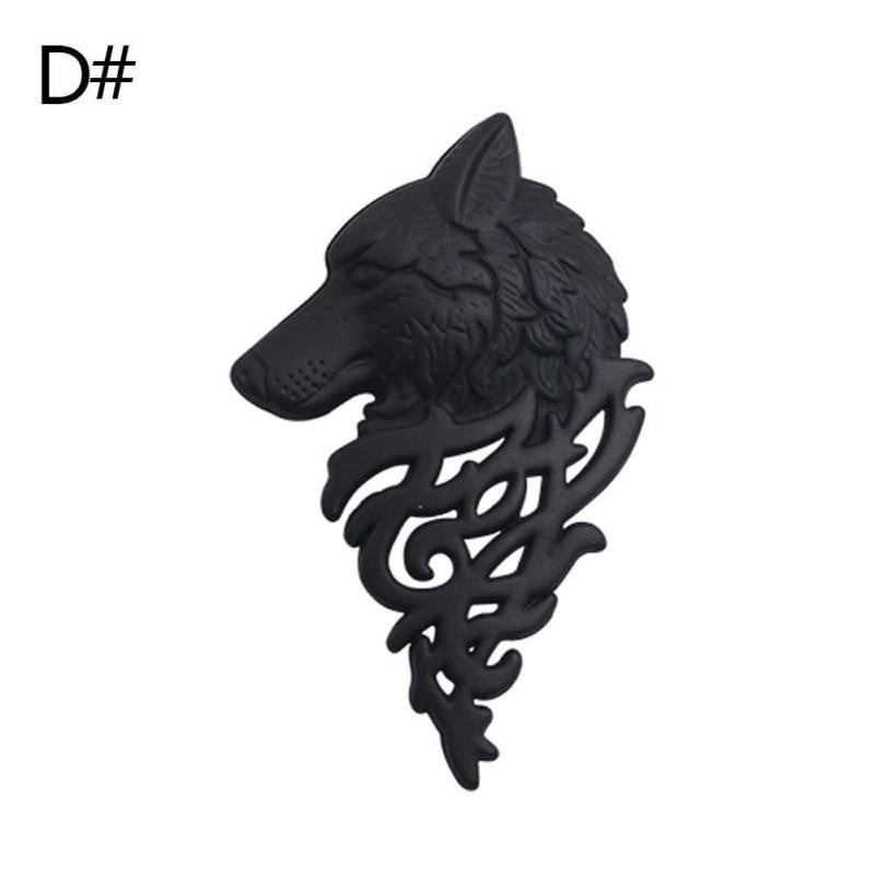 Vintage Gold Silver Brooches for Women Men Lapel Pin Wolf Collar Jewelry Fashion Brooch Pins